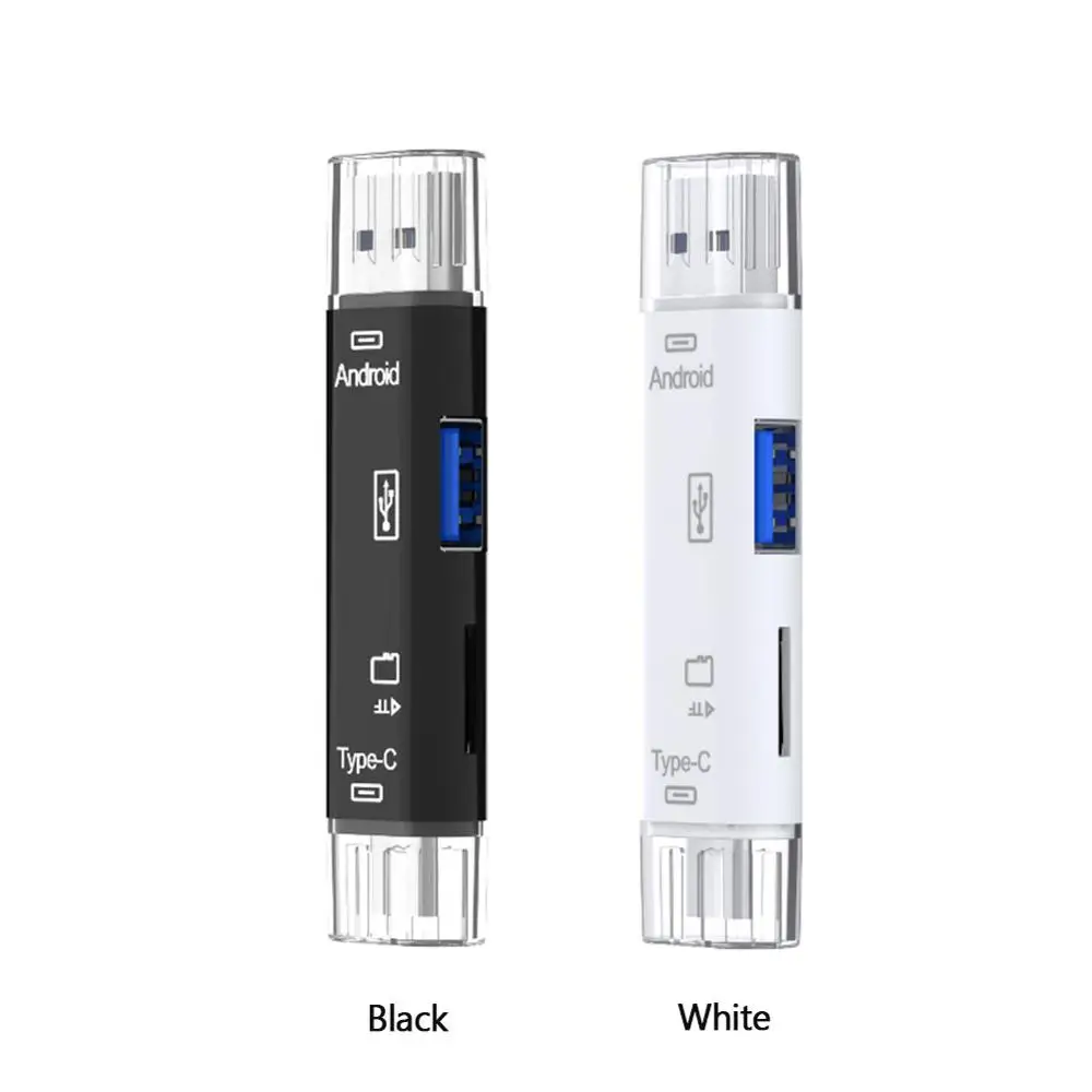 5 v 1, USB 3.0 Typ C / USB / Micro USB, SD TF Čítačka Pamäťových Kariet OTG, flash ovládač.