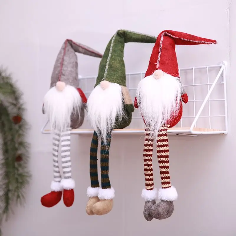 50*11 cm,Vianočné dekorácie,roztomilý sedí dlhé nohy festival prázdninový darček,nový rok večere Vianočný darček pre domáce