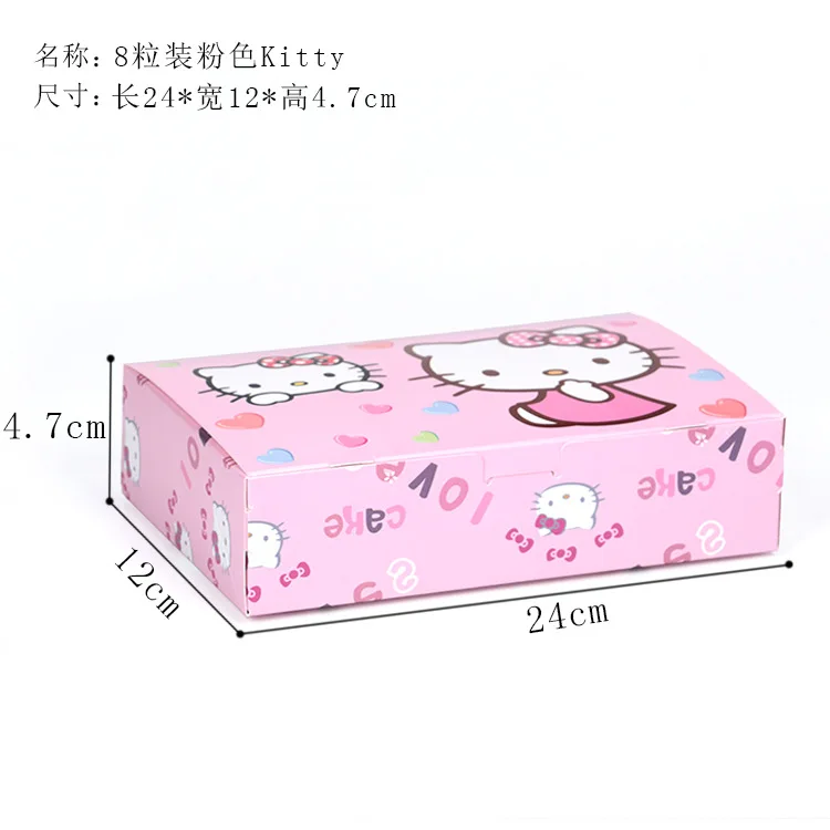 50 X Rez Ružový Dizajn Mačka Podržte 4/6/8pcs Mooncake Darčeka Muffin Cake Box Svadby, Narodeniny, Party Darčekové Krabice