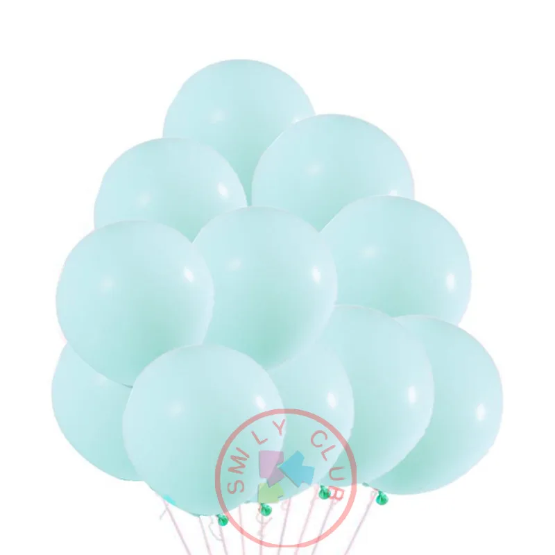 50pcs 10 inch Macaron farba Latexová Hélium Balóniky 2.3 g Baby blue Pink Narodeniny Prípade, Strán, Svadby Mint Zelenej Dekor Baby Sprcha