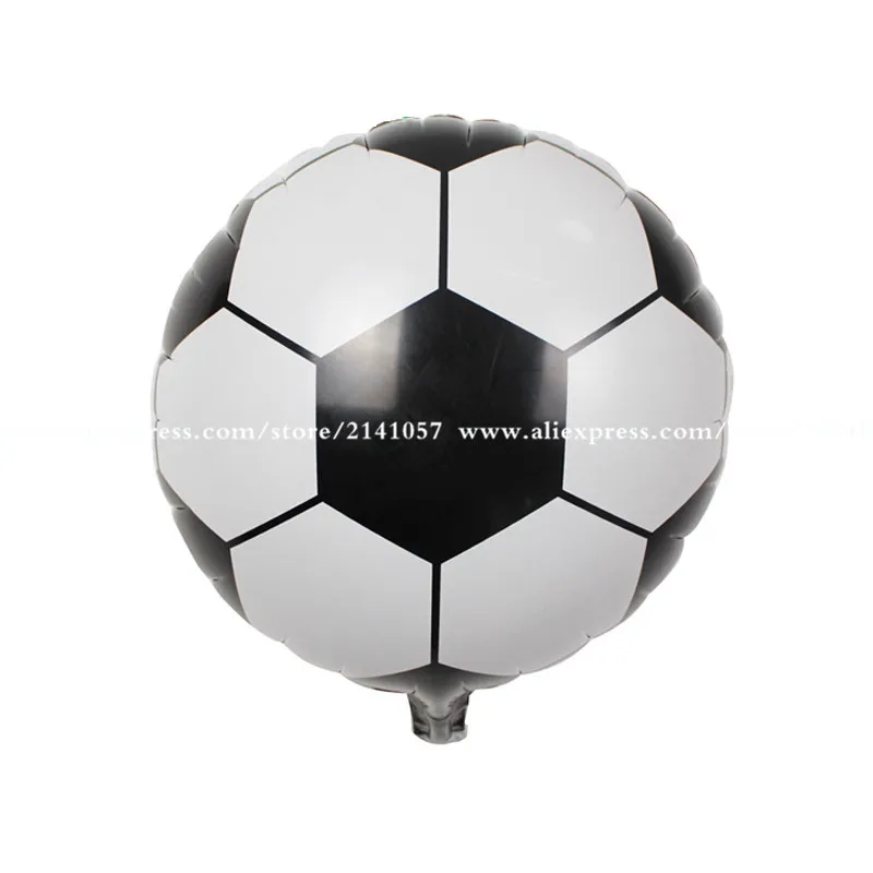 50pcs/veľa 18-palcové Futbal Fóliový Balón Futbalový Loptu Kolo Hélium Balóniky Mylar Globos Veľkosť 45x45cm Doprava Zadarmo