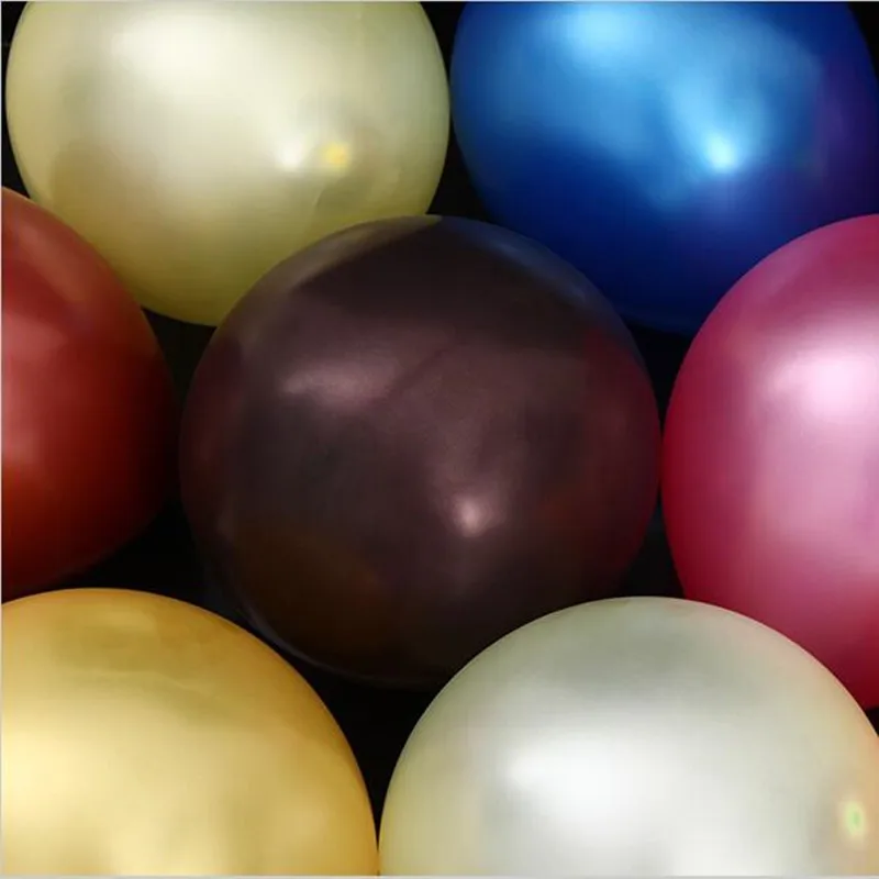 50pieces/veľa 12 2,8 g kolo pearl latexové balóny Zmiešané farby balónov High-kvalitné strana balóny