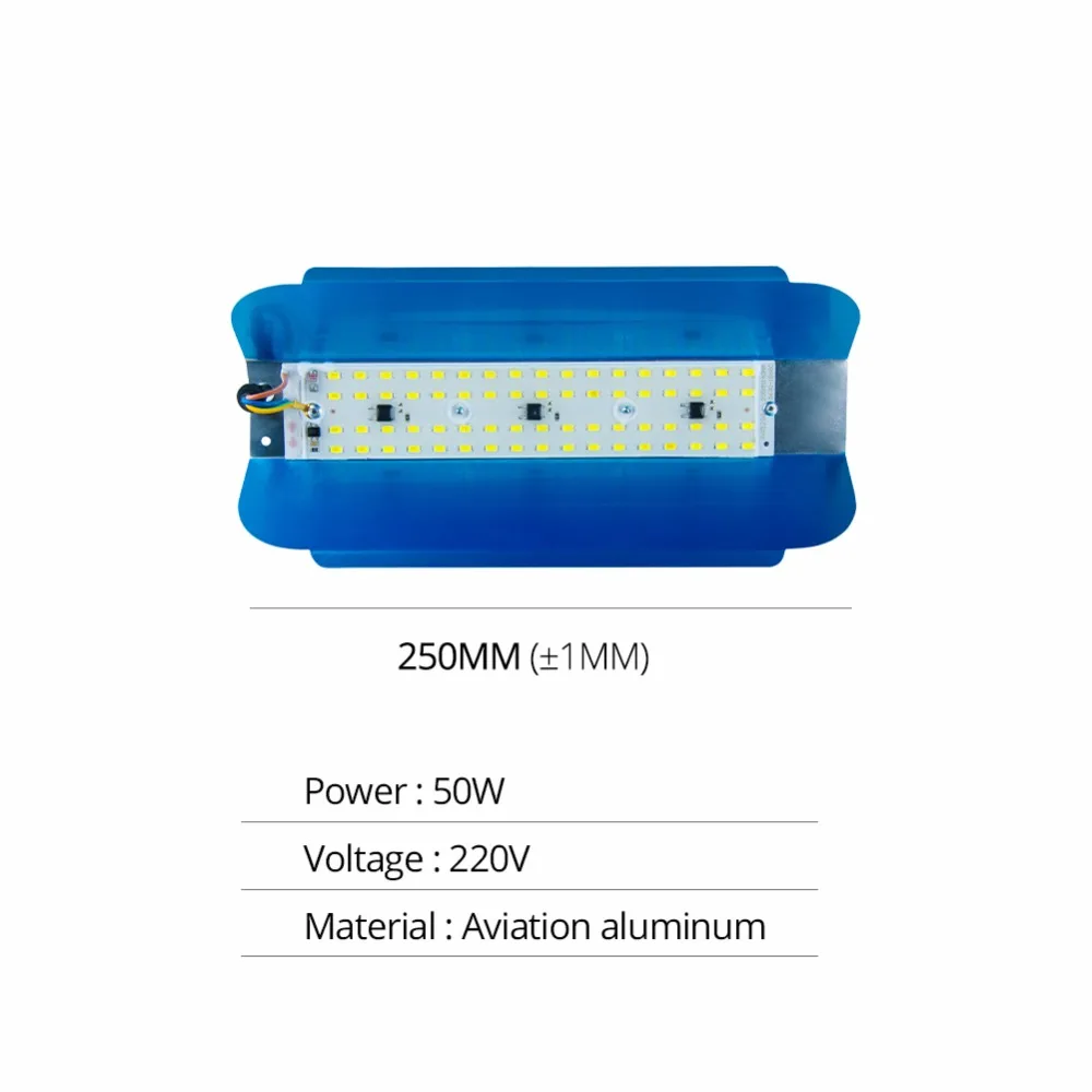 50W LED Flood Light Plný Výkon 220V LED Svetlomet, Projektor Floodlight Nepremokavé Vonkajšie Ulici Nástenné Svietidlá