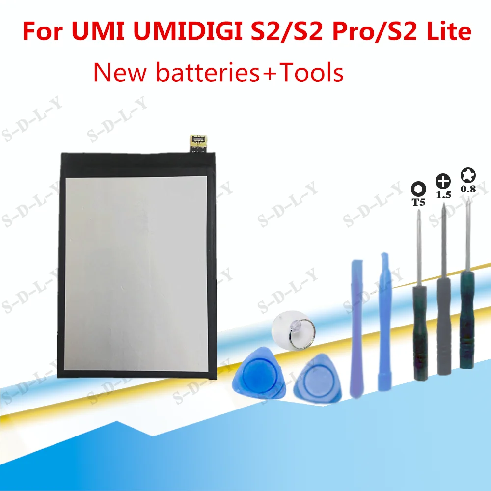 5100mAh Výmena Batérie Pre UMI UMIDIGI S2/S2 Pro/S2 Lite Smart Telefónu Batérie + +Sledovania + nástroje