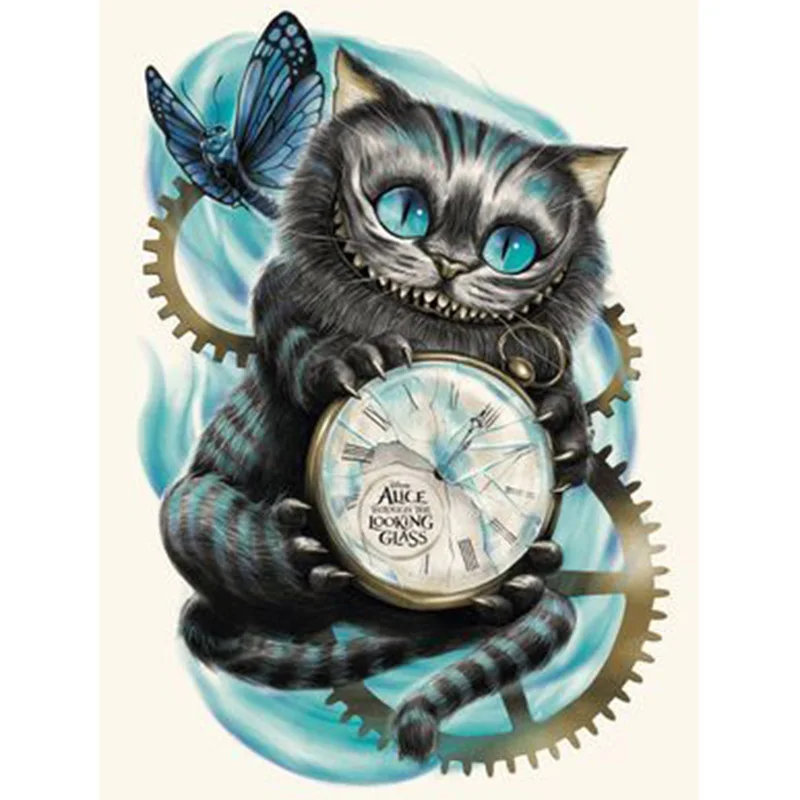 5d Diamond Maľovanie Nových Prírastkov Mačka Alice Výšivky Divov Cross Stitch Mozaiky Darček Moderné Módne Domova