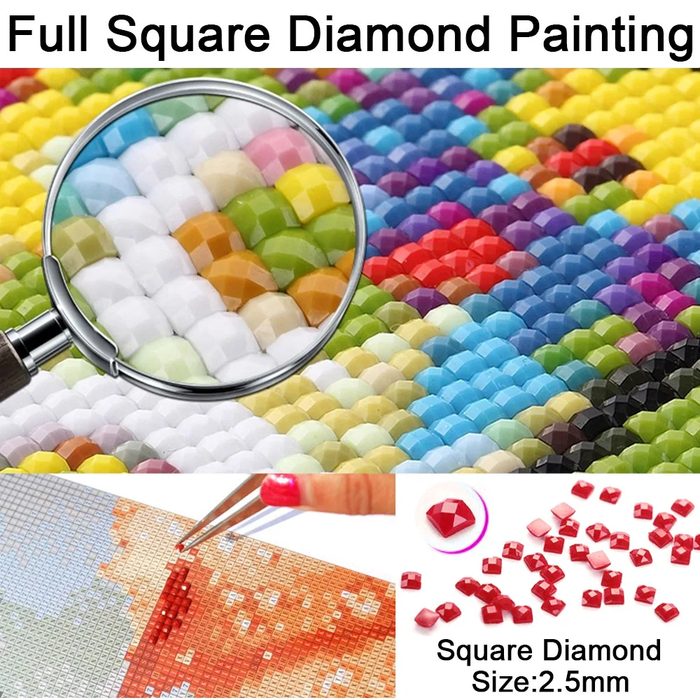 5D diy diamond výšivky obraz kamienkami diamond maľovanie na stenu, mozaiky farby domova vyšívanie mora budovy