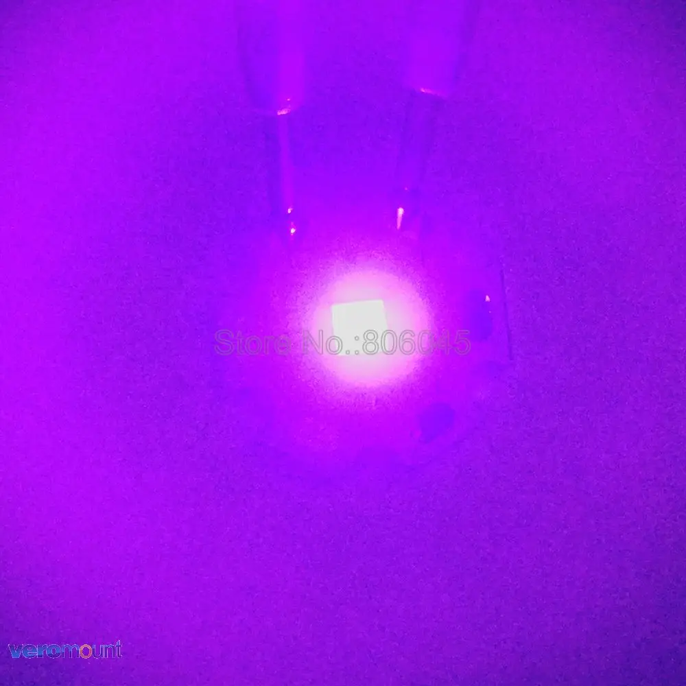 5pc/veľa Everlightu Čip 3W 3535 UV žiarenie Ultrafialové Fialová Vysoký Výkon LED Svetelný Žiarič 365nm 380nm 395nm 420nm na 8/12/14/16/20 mm PCB