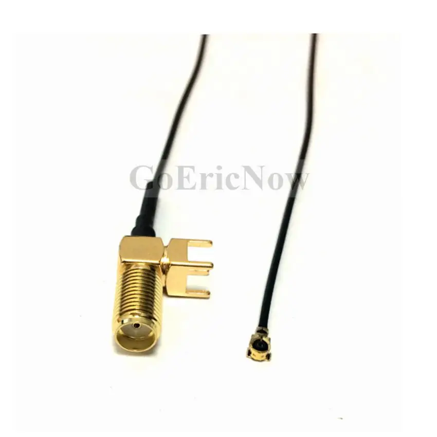 6 ks Predlžovací Kábel SMA Female Pravý Uhol PCB Montáž na Ufl IPX IPEX Pigtail Konektor Kábla 5 cm 10 cm 15 cm 20 cm 25 cm 30 cm