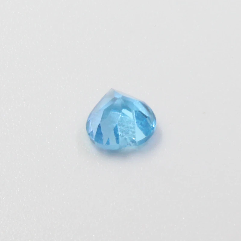 6 mm srdce rez topaz voľné drahokam reálne prírodné sky blue topaz drahokam pre strieborné šperky maker
