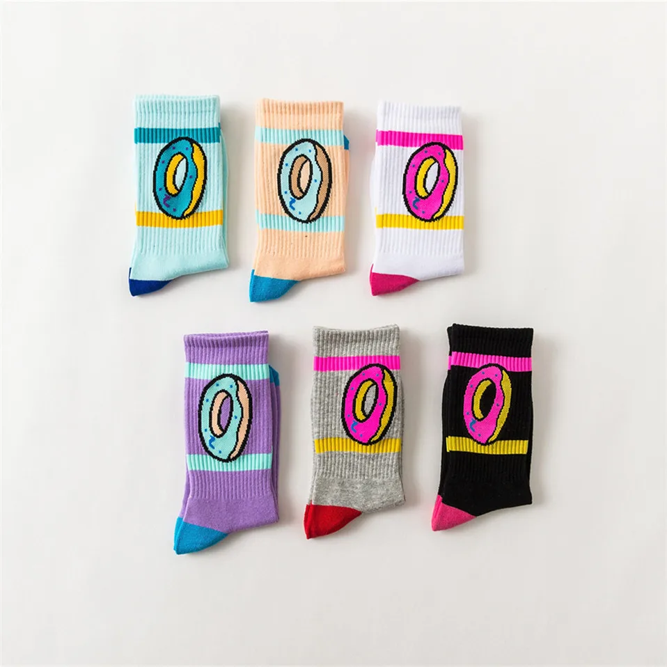 6 pair/súbor Roztomilý Kreslený Ženy Posádky Ponožky 2021 Harajuku Kawaii Zábavné Amozae Ženy Ponožky Bežné Šaty Zábavné Párty Šaty Posádky Ponožky