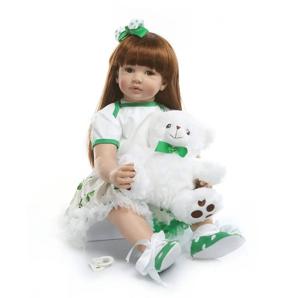 60 CM vysokú kvalitu reborn batoľa princezná dievča bábiku Silikónové vinyl rozkošný Realisticky Dieťa krásne najlepšie hračky a darčeky pre deti