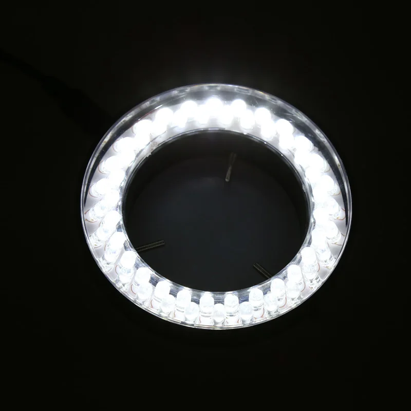 60 LED Nastaviteľný Krúžok Svetlo osvetľovač, Lampy, STEREO ZOOM Mikroskop Mikroskop NÁS Plug