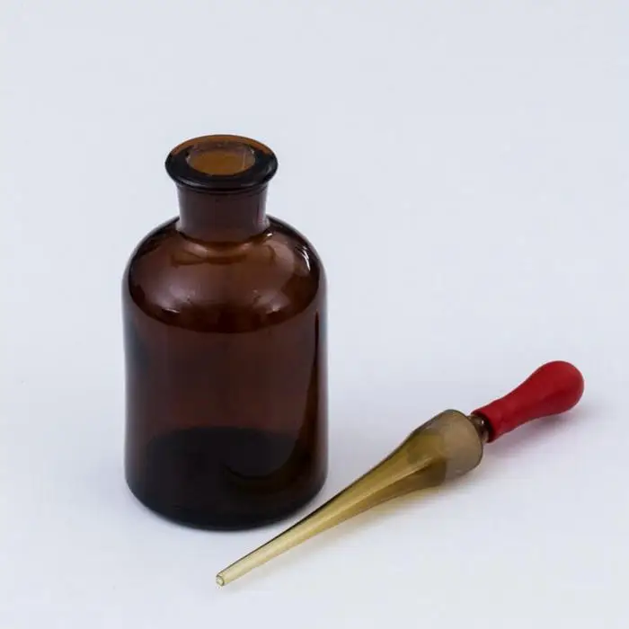 60ml Amber Sklenené Fľaše S Červené Sklo Ihly pre Chémie Laboratórne Chemikálie Kvapalina Nádobu Laboratóriu Použitie