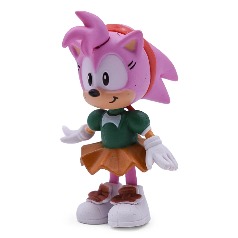 6PCS/SET Anime Sonic Bábiky Akcie Obrázok Hračky Krabici Zabalený 2st Generácie Sonic Boom Zriedkavé PVC Model Hračka Pre Deti Vianočný Darček