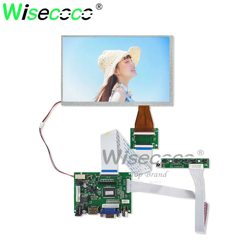 7 palcov 800*480 LCD Displej A070VW04 Monitor Diaľkový Ovládač radiča Rada HDMI VGA Pre Raspberry Pi