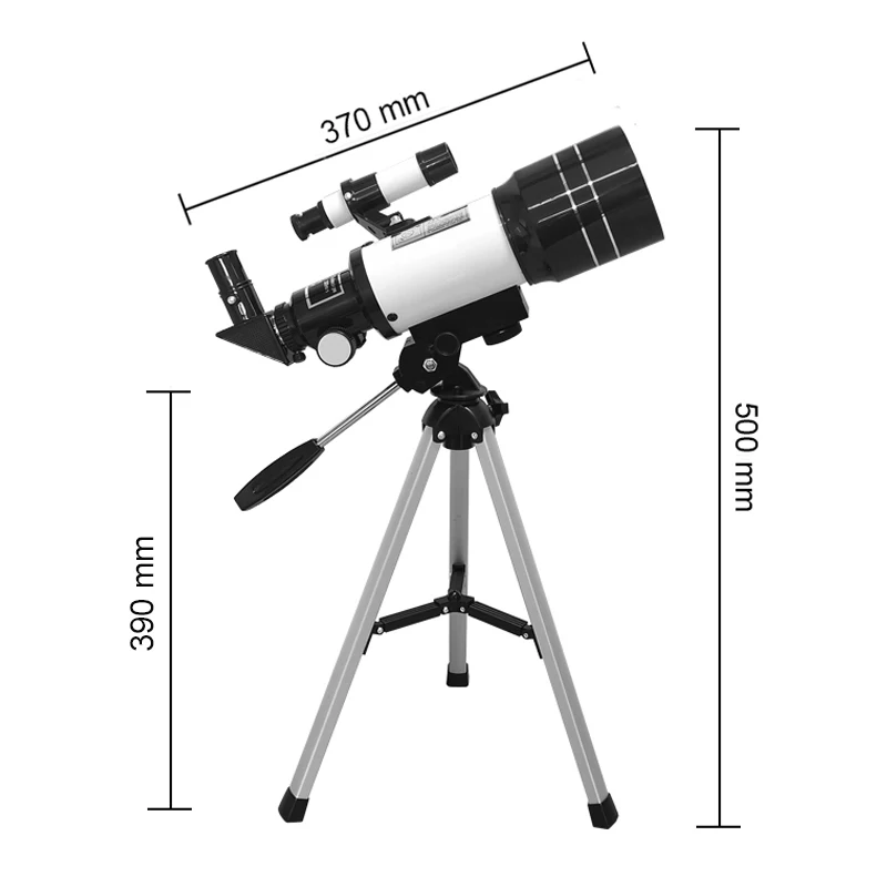 70 mm Tabuľka Astronomickému Teleskopu 150X Začiatočníkov Monokulárne Mesiac-sledovanie Ďalekohľad s Statív Dieťa Narodeniny Darček Ďalekohľad
