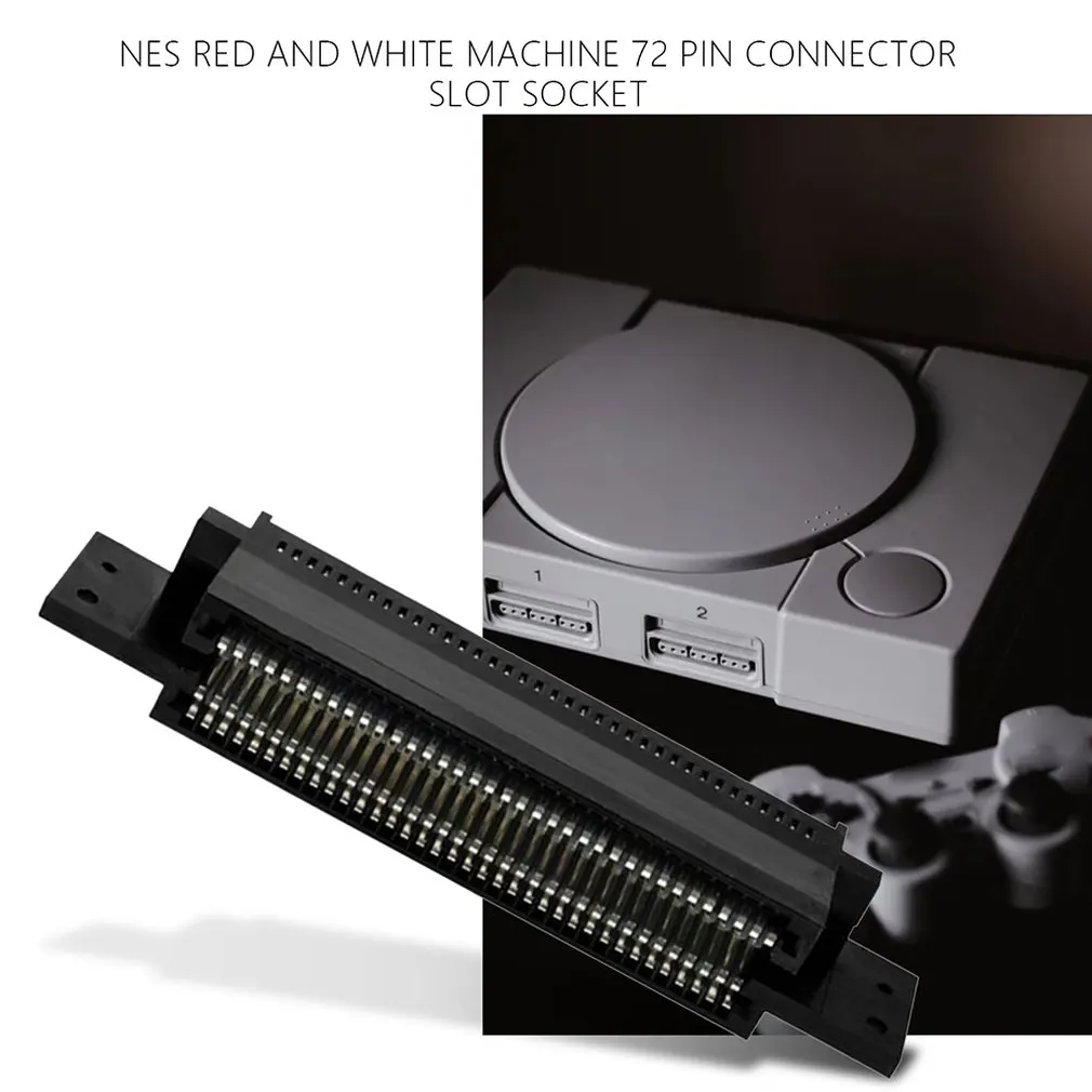 72 Pin Konektor Adaptéra NES Hra Náhradný Diel 72 Pin Konektor pre Nintendo Vynikajúce spracovanie a trvanlivé