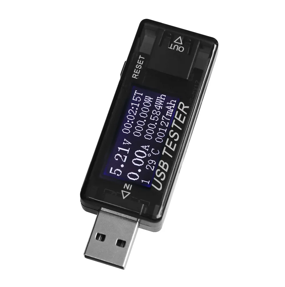 8 in1 QC2.0 3.0 4-30v Elektrickej energie USB kapacita napätie tester aktuálne meter monitor voltmeter ammeter