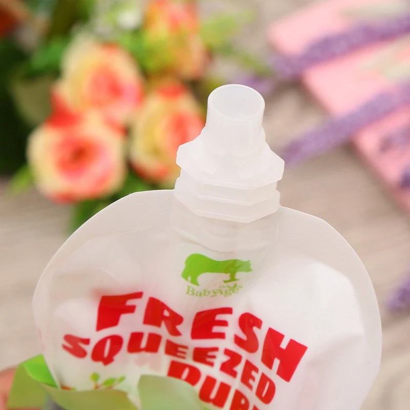 8 Ks/pack Baby Potravín Squeeze Skladovanie Dvojité Zips Vrecká 100 ml BPA Free Pevné Kŕmenie Nový Príchod