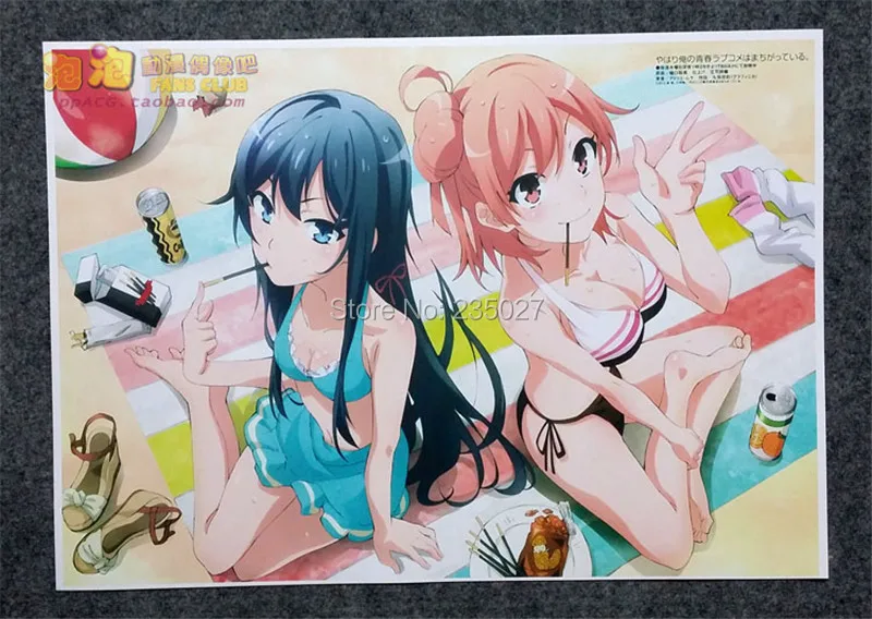 8 ks/set Anime Môj Dospievajúci Romantická Komédia SNAFU plagát Yukinoshita Yukino obrazov na stenu pre obývacia izba A3 Filmové plagáty dary