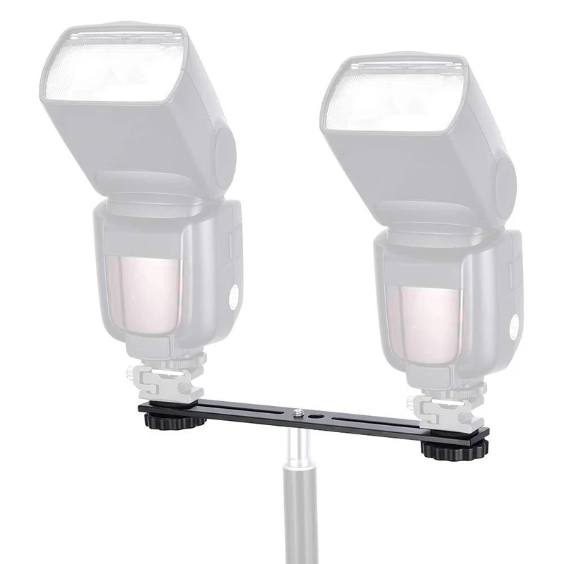 8 palcový Dual Flash Kamera Tripod Mount Držiak s 1/4 Skrutku pre Stereoskopické 3D Fotografovanie DSLR Fotoaparát, Príslušenstvo