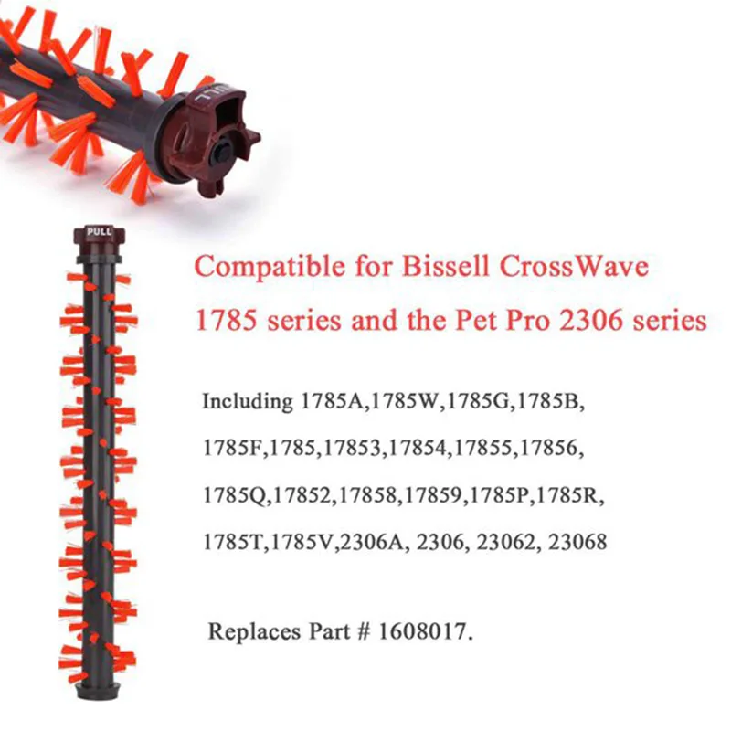 8Pcs Vysávač Námestie Časti Filter Hepa Multi Brush Roll L& Filter pre Bissell Crosswave 1785Q 1785F 1785B