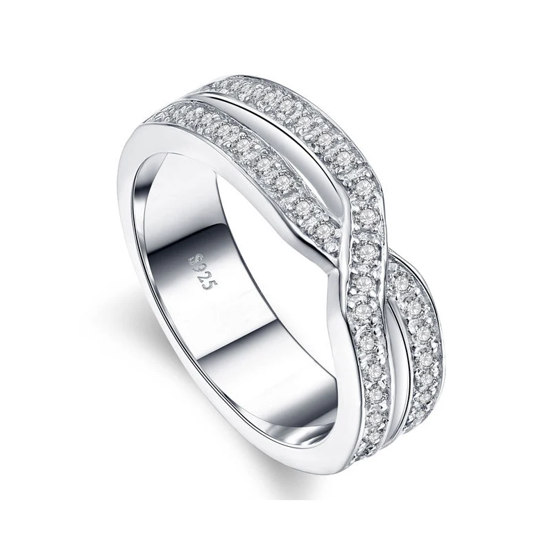 925 Sterling Silver Krúžky Pár Snubné Prstene Muži A Ženy, Svadobné Kapela Šperky High-end Šperky
