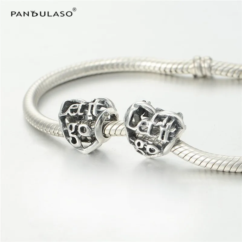 925 Sterling Silver Šperky, Prívesky Perličiek zodpovedá Európskym Striebro Kúzlo Náramok & Choker Nech to Srdce Guľôčok pre Ženy DIY Šperky