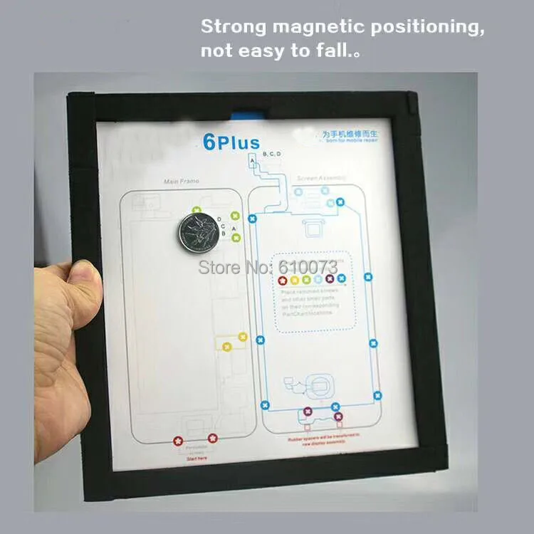 9PCS Nové Magnetické Skrutka Podložka Pre iPhone X 8 7 6 6 plus Pôvodné Skrutky Distribučné mapy, ktoré vám pomôžu rýchlo nastaviť scew
