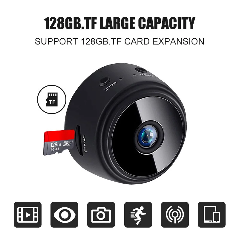 A9 Mini Kamera 1080P HD IR Noc Verzia Micro Bezdrôtová Kamera, Detekcia Pohybu Bezpečnosti Video Surveillance camera wifi Kamera