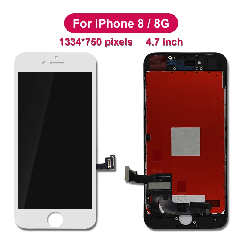 AAAAA Kvalite Displeja Pre iPhone 8 8G LCD Displej Ideálny 3D Dotyk Digitalizátorom. Náhradné Diely Pre iPhone 8P Displej