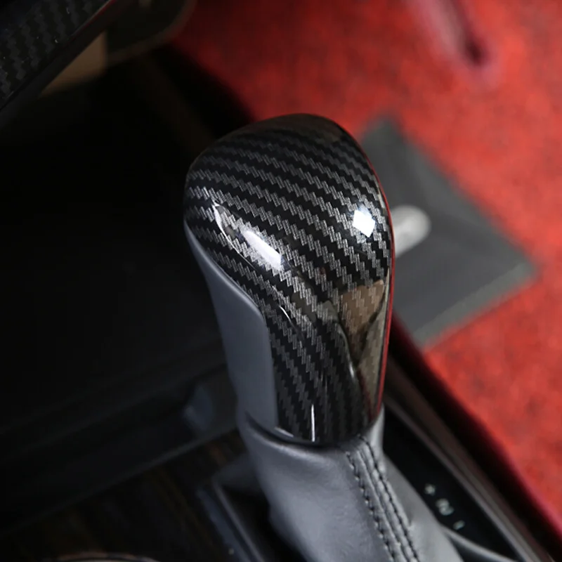 ABS Uhlíkových vlákien pre Toyota corolla 2019 príslušenstvo Auto radenie pákou gombík rukoväť rám, kryt výbava Nálepky Auto styling 1pcs