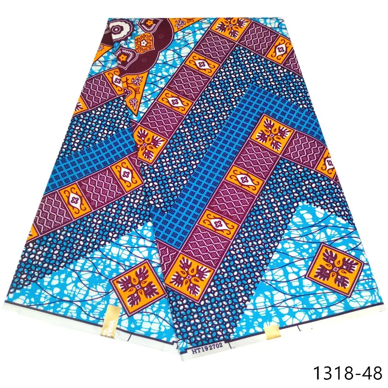 Afrika Ankara Polyester Vosk Vytlačí Textílie Binta Reálne Vosk Vysoko Kvalitné 6 Metrov 2020 Afriky Textílie Na Spoločenské Šaty 1318