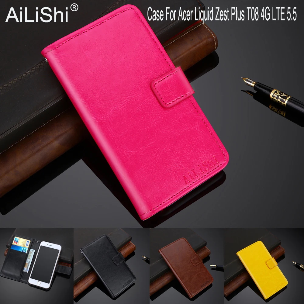 AiLiShi Exkluzívny obal Pre Acer Liquid Chuť Plus T08 4G LTE 5.5 Kožené puzdro Flip Cover Telefón Taška Peňaženky Držiteľa + Sledovania