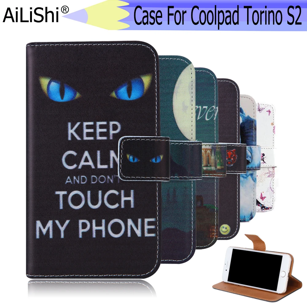 AiLiShi Pre Coolpad Torino S2 Prípade Exkluzívny Telefón Torino S2 Coolpad Kožené Puzdro Flip Kreditnej Karty Držiteľ Peňaženka 6 Farieb
