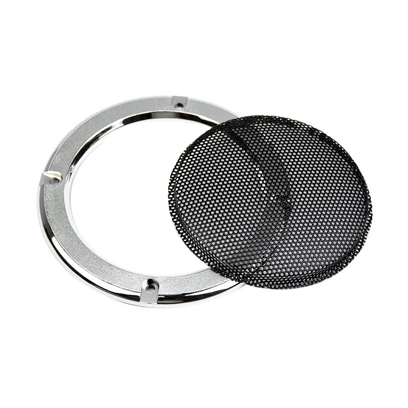 AIYIMA 2 ks 4 cm Striebro Audio Prenosné Reproduktory Dekoratívne Kruhu Ochranné Mriežky