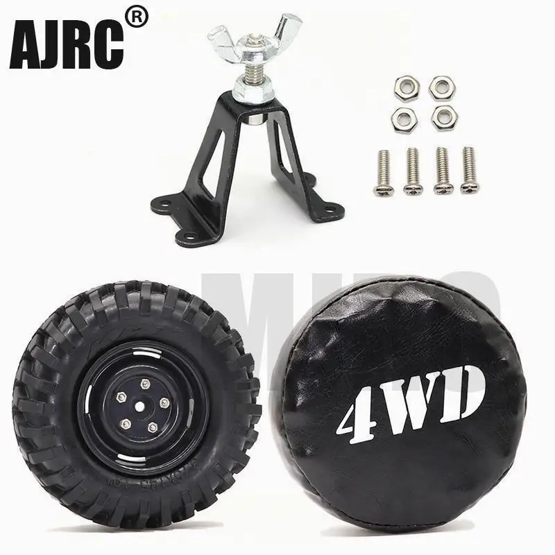 AJRC Náhradné pneumatiky rám kov náhradné pneumatiky koliesko držiaka na stenu pre 1/10 axial SCX10 RC4WD D90 D110 RC4WD TRX4 CC01 RC crawler TRX6