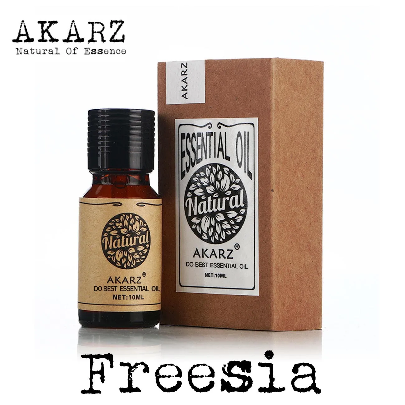 AKARZ prírodné Frézie esenciálny olej aromatický pre aromaterapiu výustiek pokožku tela starostlivosť vôňou Frézie olej
