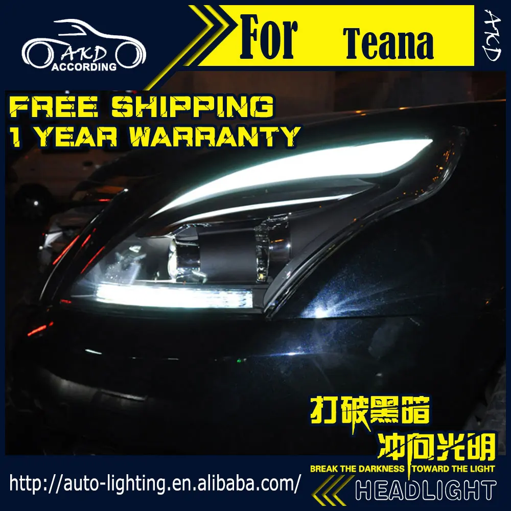 AKD Auto Styling Vedúci svetlo na Nissan Teana Svetlomety 2008-2012 Svetelnú LED Reflektor H7 D2H Hid Možnosť Angel Eye Bi Xenon Lúč