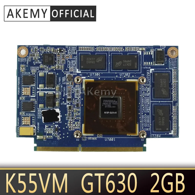 Akemy Pre ASUS K55VM Grafická Karta GeForce GT630M N13P-GL-A1 2 GB, Video karta Fit A55V K55VM K55VJ K55V Notebooku grafická karta Test