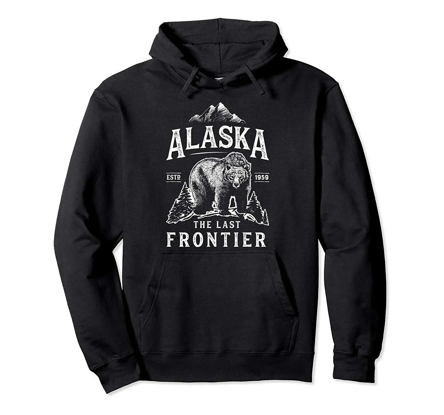 Alaska Hoodie Posledná Hranica Niesť Domov Muži Ženy Darčeky