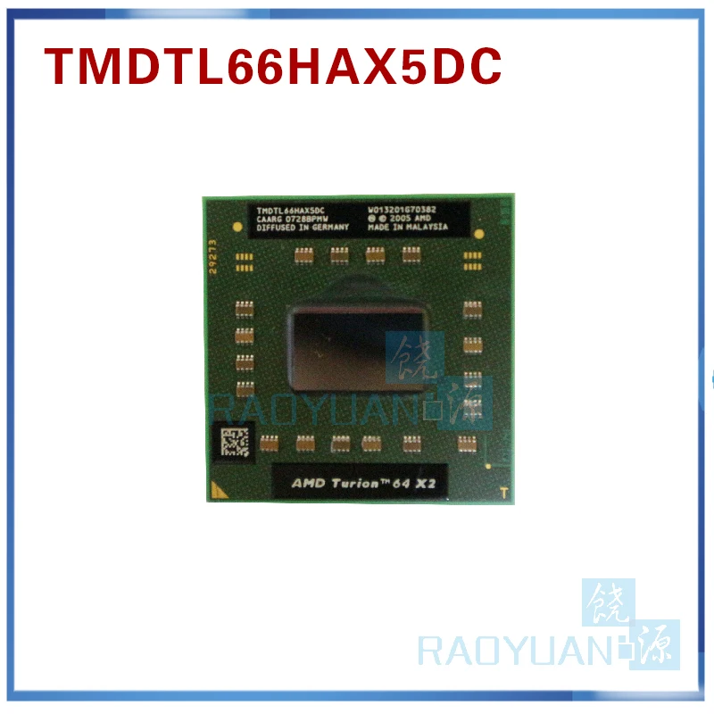 AMD cpu notebook Turion TL-66 TMDTL66HAX5DM TMDTL66HAX5DC PROCESOR 2.3 GHz/Socket S1 (S1g1)/Dual-Core Notebook procesor tl66 TL 66