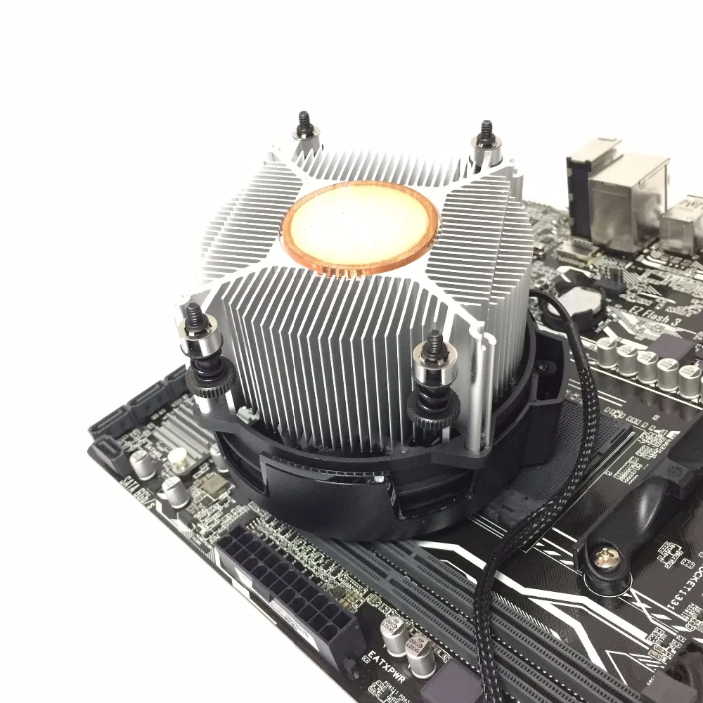AMD ryzen PC CPU Box chladiča Ventilátor AM4 Radiátor 4P 4-drôtové ovládanie teploty Medené jadro Chladnejšie AM4 Chladiaci Ventilátor