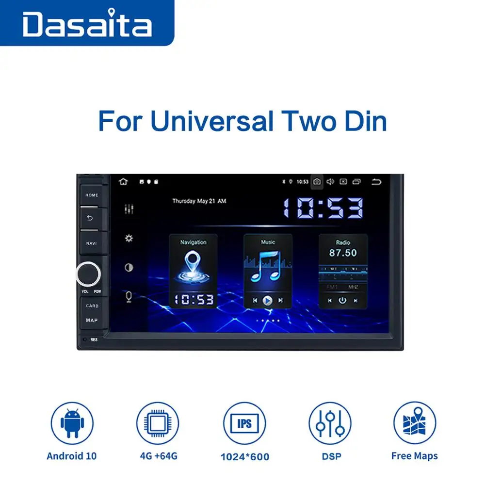 Android 10.0 Universal Car 2 Din Rádio 7