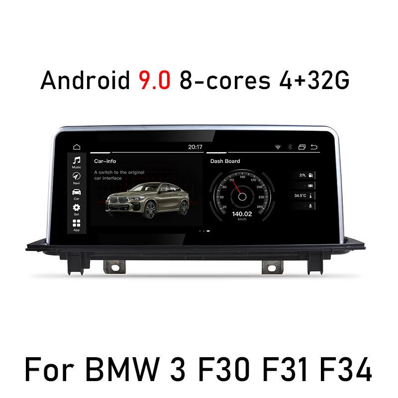 Android 9.0 8 jadier 4G+32 G Auto multimediálny Prehrávač Navigácie GPS rádia Pre BMW 3 F30 2011 2012 2013 Pôvodné CIC