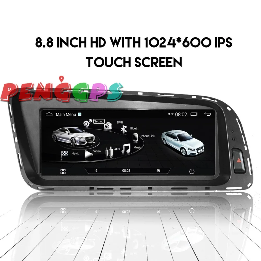 Android Auto DVD Prehrávač, GPS Rádia Pre Audi Q5 2009 2010 2011 2012 2013 Auto Stereo Audio Video Multmedia Bluetooth Auto