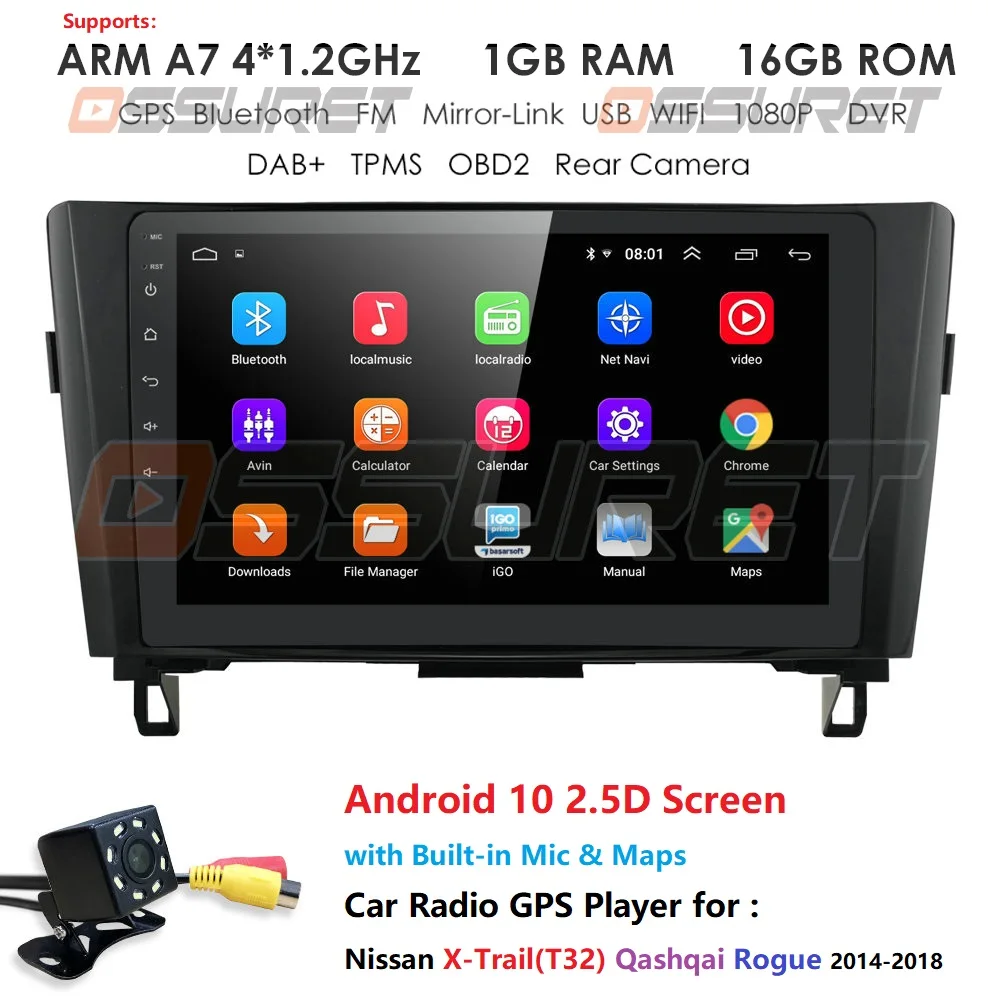 Android vedúci jednotky 4G Auto Rádio Multimediálny Prehrávač Videa Navigácie GPS Na Nissan X-Trail X Trail 3 T32 2013 2017