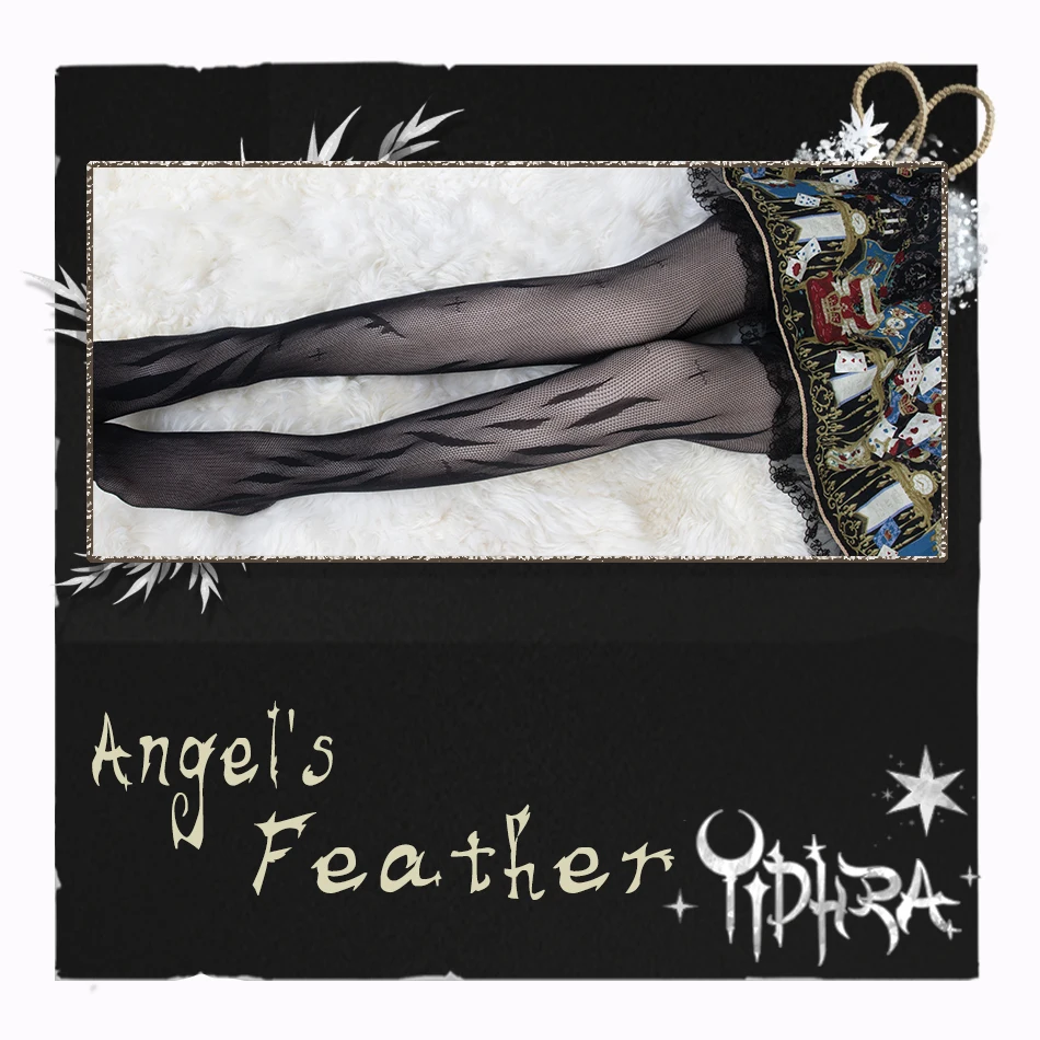 Angel ' s Feather ~ Sladké Lolita Letné pančuchové Nohavice Biele Tenké Pantyhose podľa Yidhra