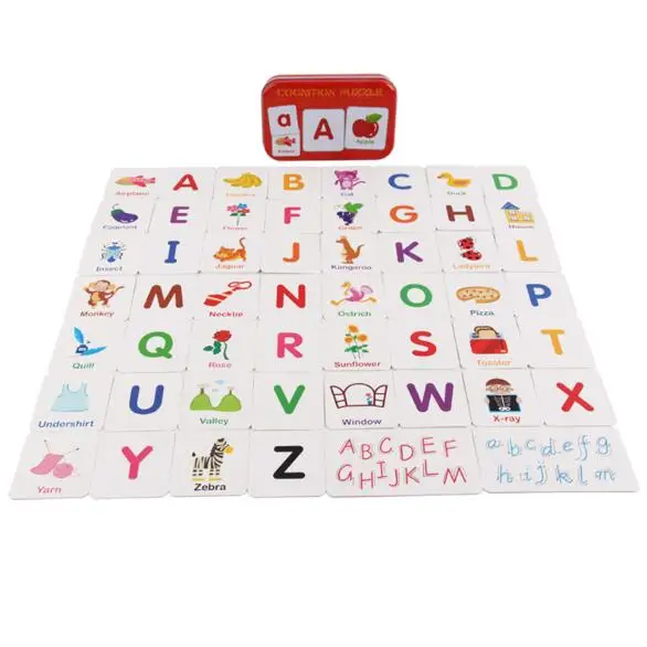 Angličtina pre Jazykové Vzdelávanie Pocket Flash Karty detský Skoro Montessori Vzdelávacích Hračiek 2 Do 7 Rokov MG09