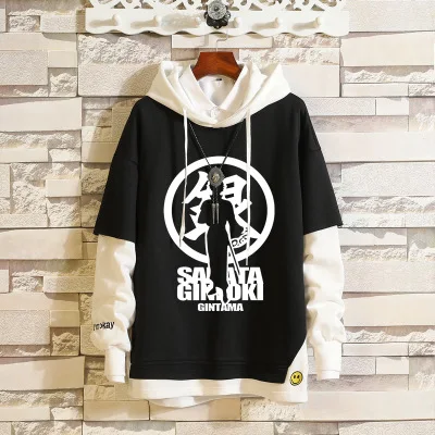 Anime GINTAMA Cosplay, Mikiny sportwears Hoodies 3D Muži Ženy Sakata Gintoki Hoodie Oblečenie Falošné Hip Hop Dve Kus